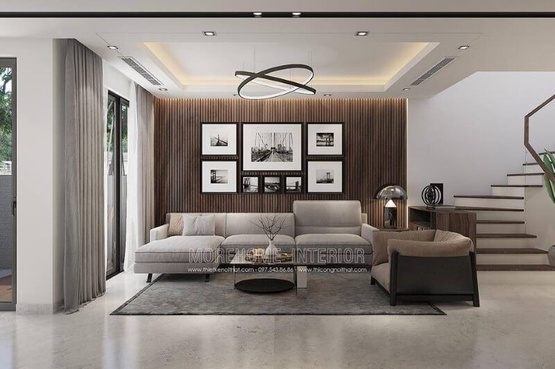Phòng khách đẹp, sang bởi cách phối màu, lựa chọn đồ trang trí đẹp mắt.