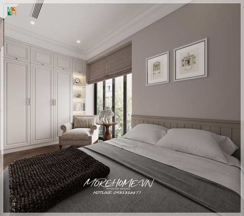 Được đặt ghế sofa đơn màu sáng tôn lên vẻ đẹp cho căn phòng và mang lại sự tiện nghi cho gia chủ.